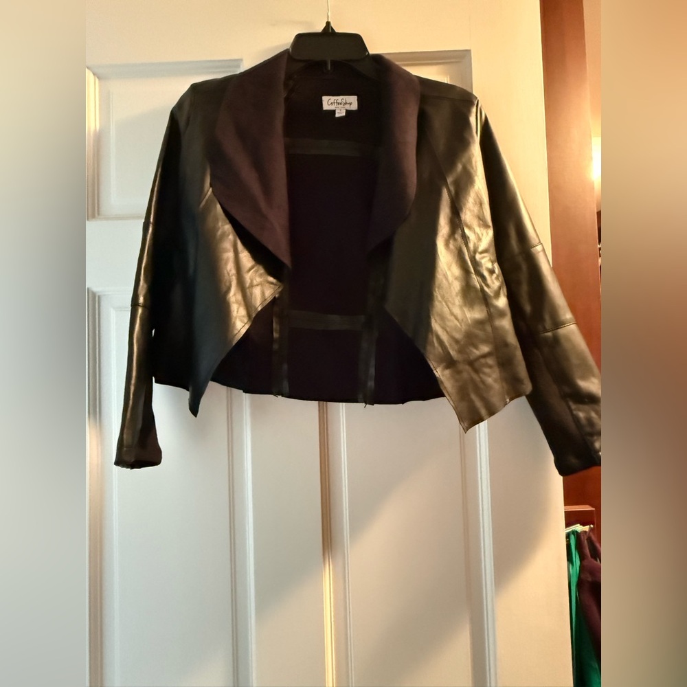 CoffeeShop Black Leather Jacket with Black Soft Lining